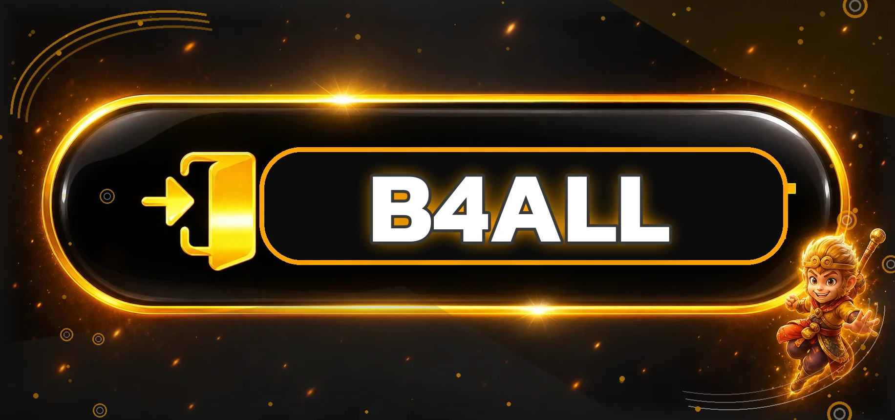 ป้ายเข้าสู่ระบบ B4ALL พร้อมสัญลักษณ์ล็อกอิน